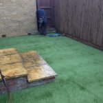 Back garden re designed and artifical turf layed down