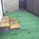 Back garden re designed and artifical turf layed down