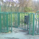 Installation of gate for Tower Hamlets, at Bow common lane cemertary