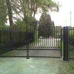 Installation of fencing complete with secure gate at Gorsfield manor house, commissioned by Tower Hamlets Council.