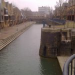 Drain down and deep clean of Wapping Canal carried out by Bow Maintenance and Landscaping for Tower Hamlets Council