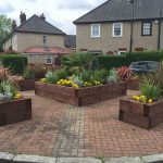 Planters on Manchester Road Isle of Dogs handmade by Bow Maintenance & Landscaping for LBTH (1)