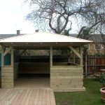 Shelter built by Bow Maintenance and Landscaping at Seamans Rest, which provides accomindation  for merchant seamen and for former members of the Royal Navy.