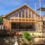 Private client - new extension built on to back of house, complete with new extended roof.